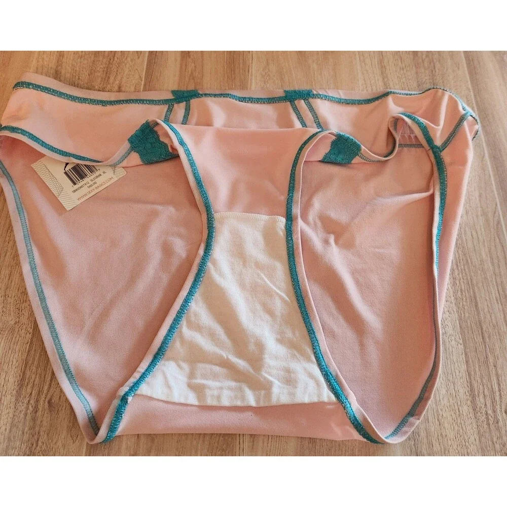 Sexy Basics Women's Panties XL Lot of 5 Pairs Bikini Briefs Silky Smooth NWT